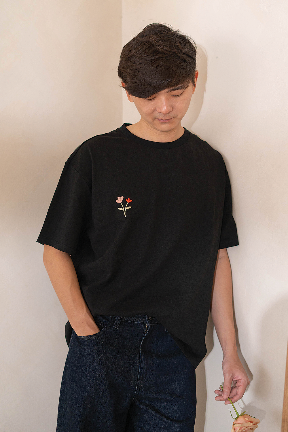 Chérie Oversized Tee (Black)
