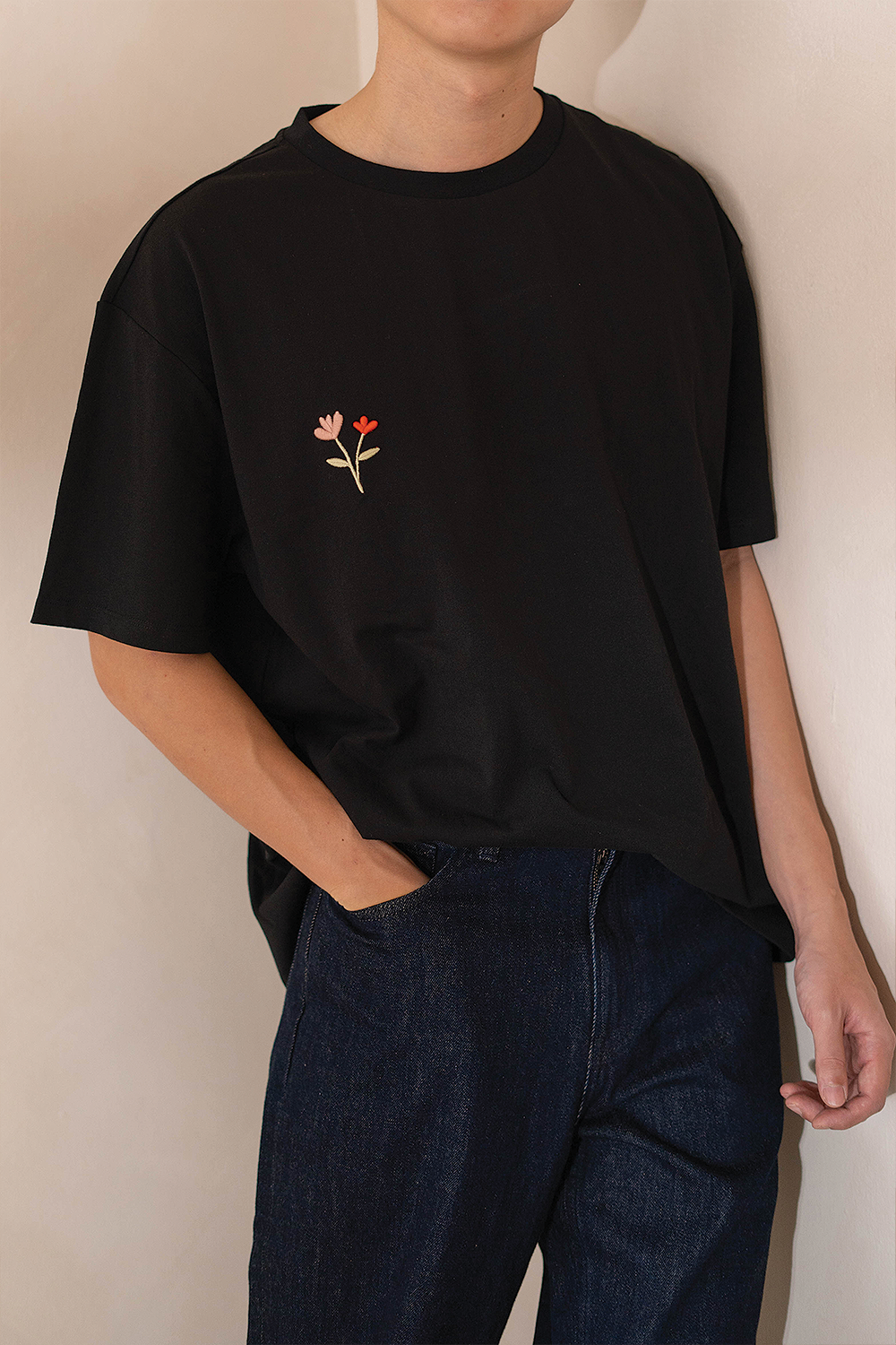 Chérie Oversized Tee (Black)