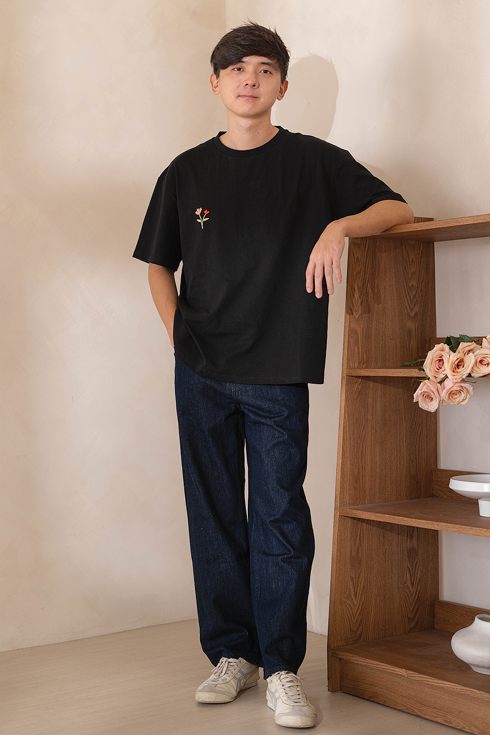 Chérie Oversized Tee (Black)