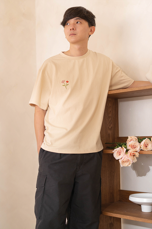 ChΓ©rie Oversized Tee (Ivory)