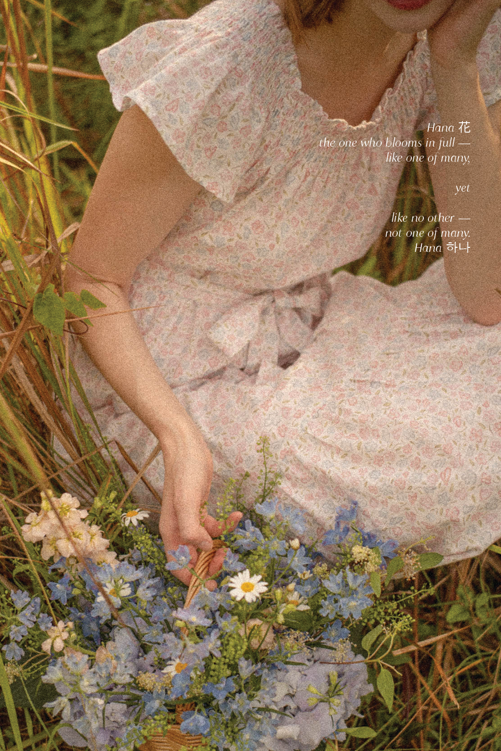 (Pre-order) Hana Gathered Neck Dress (Hydrangea Blue)