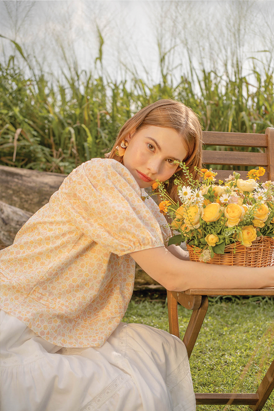 Hana Puffy Sleeved Blouse (Primrose Yellow)