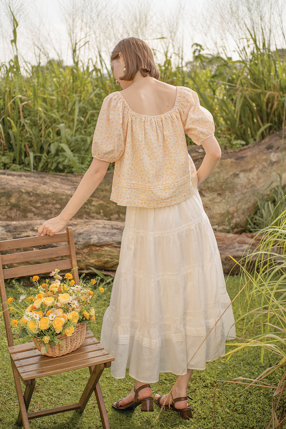 Hana Puffy Sleeved Blouse (Primrose Yellow)