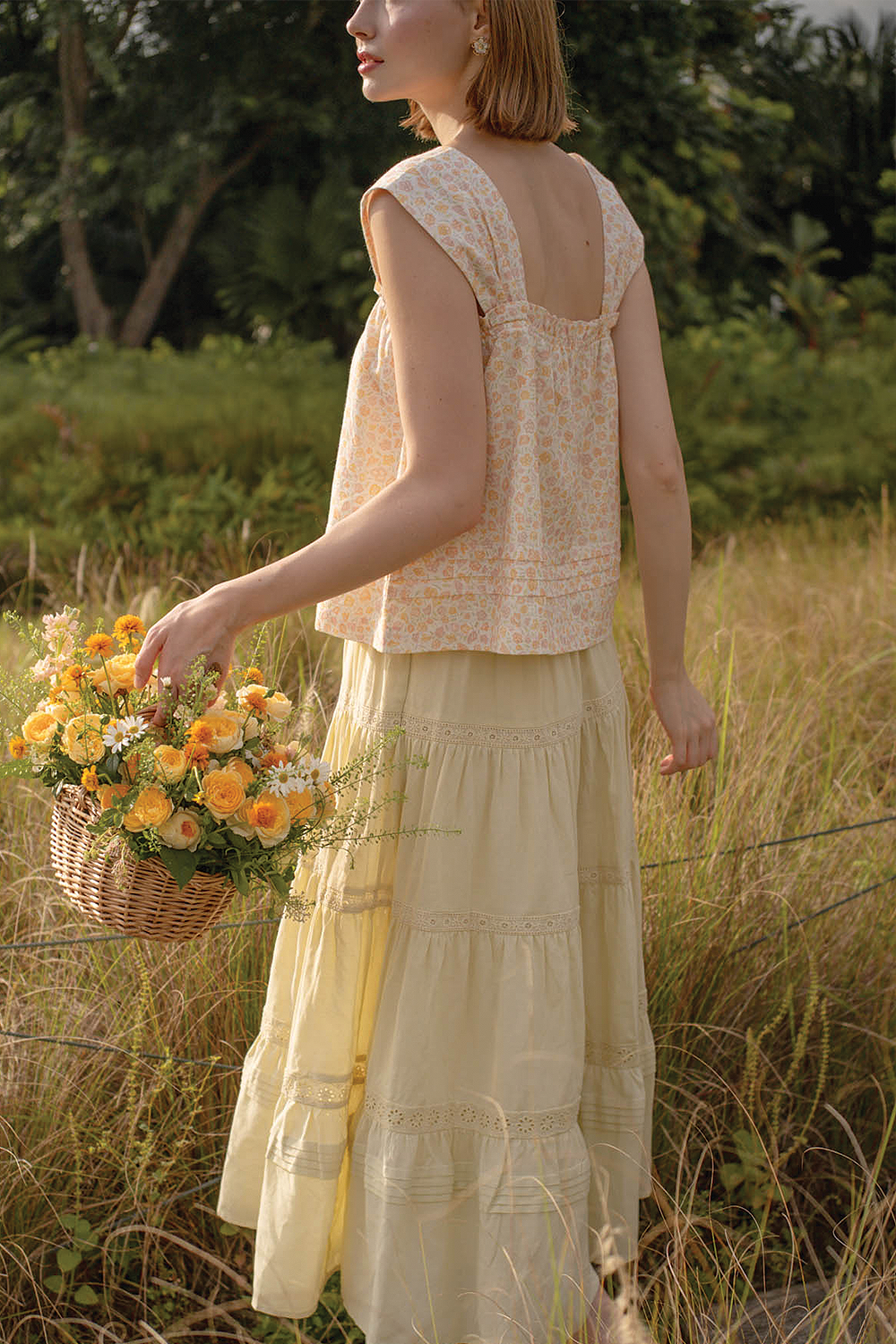 Hana Ruffle Top (Primrose Yellow)