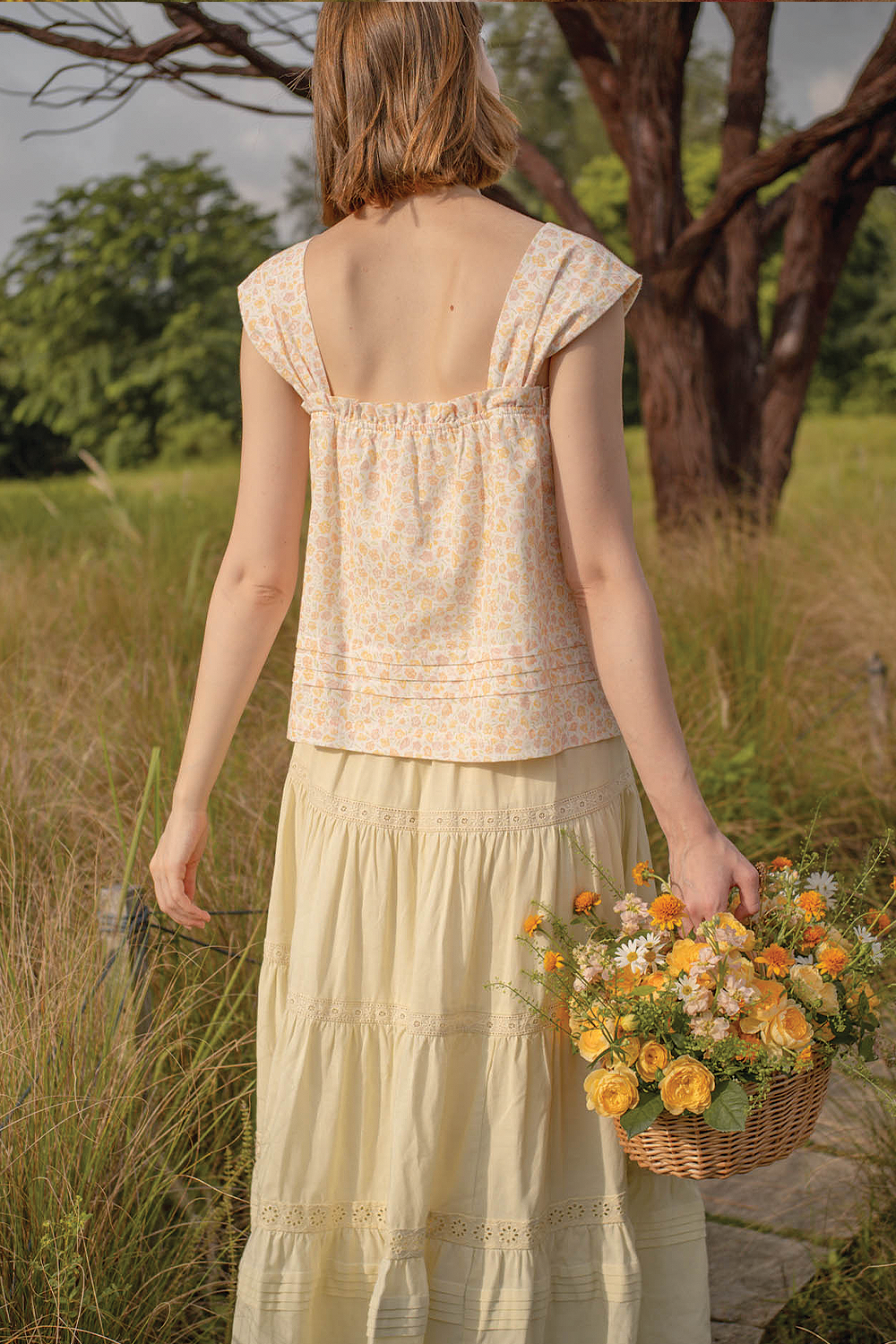 Hana Ruffle Top (Primrose Yellow)