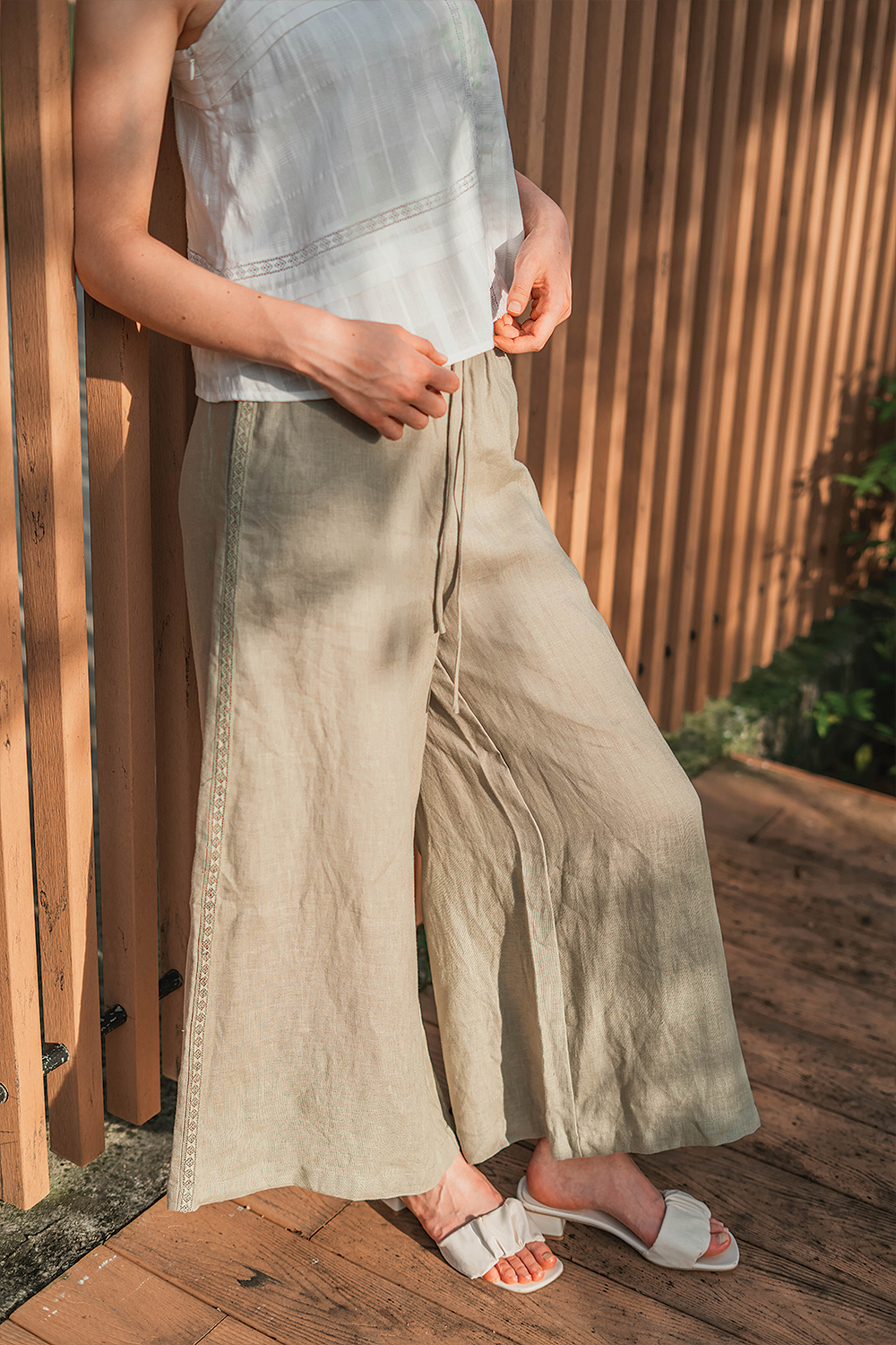 Linen Relaxed Pants (Bonsai)