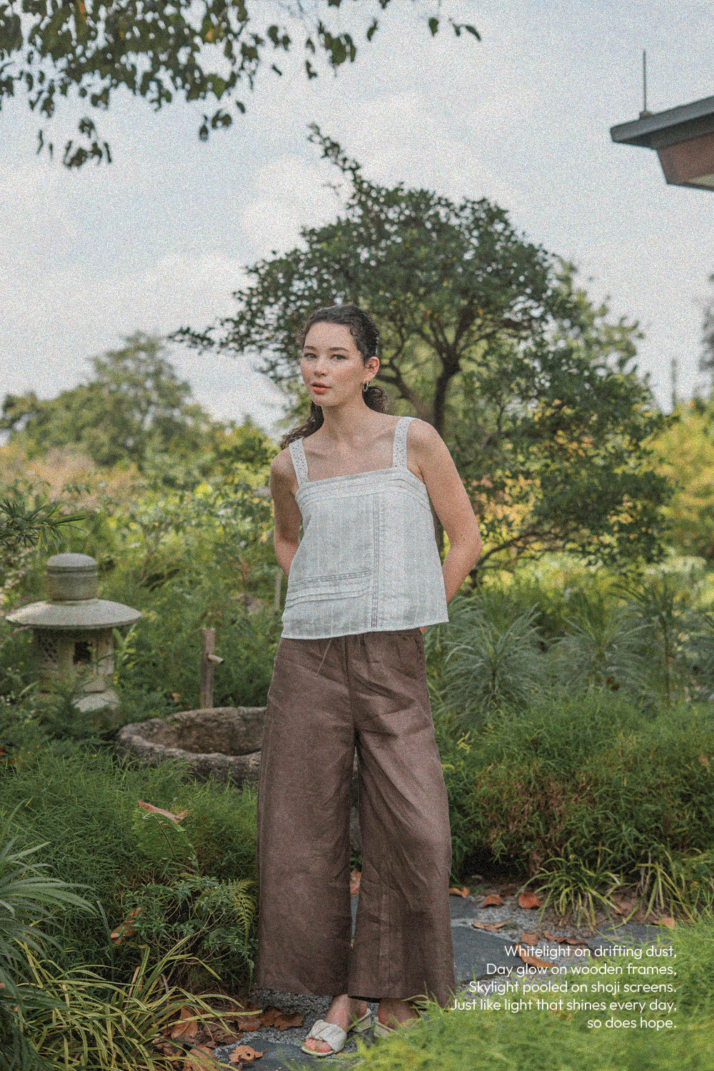 Linen Relaxed Pants (Wood)