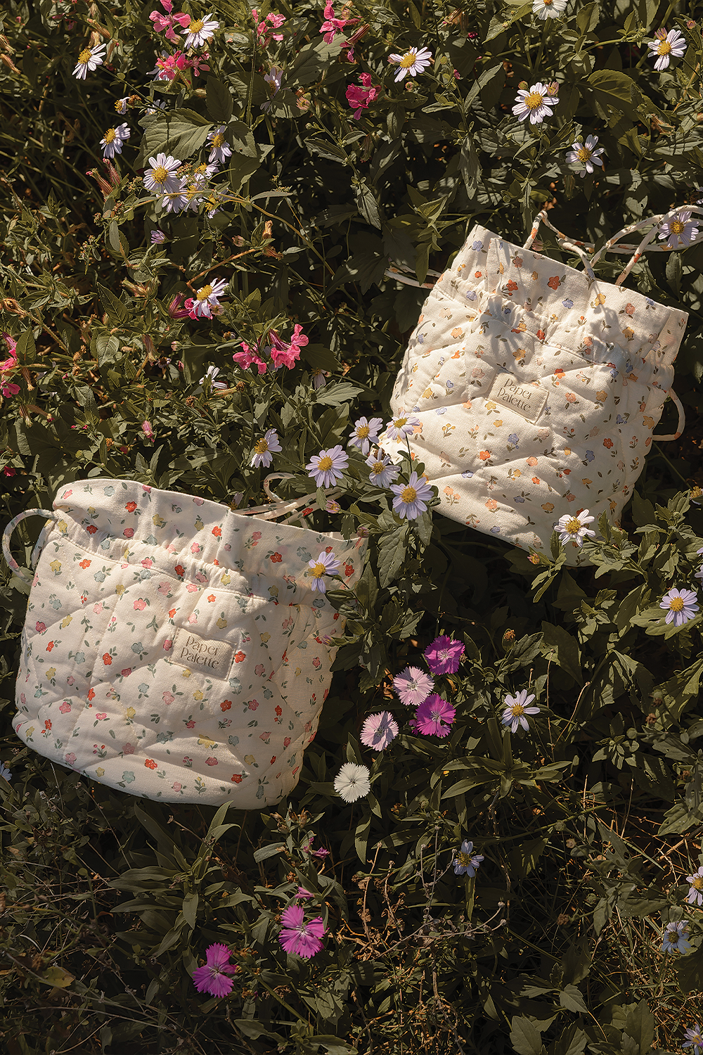 Poppies Mini Drawstring Bag