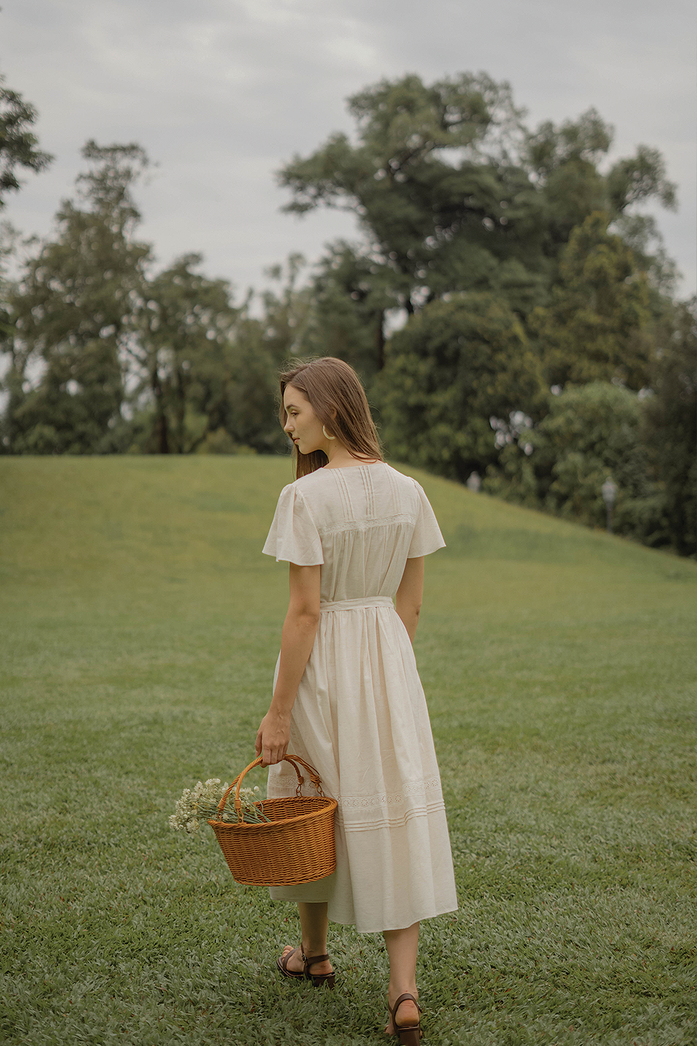 Solace Flutter Dress (Natural)