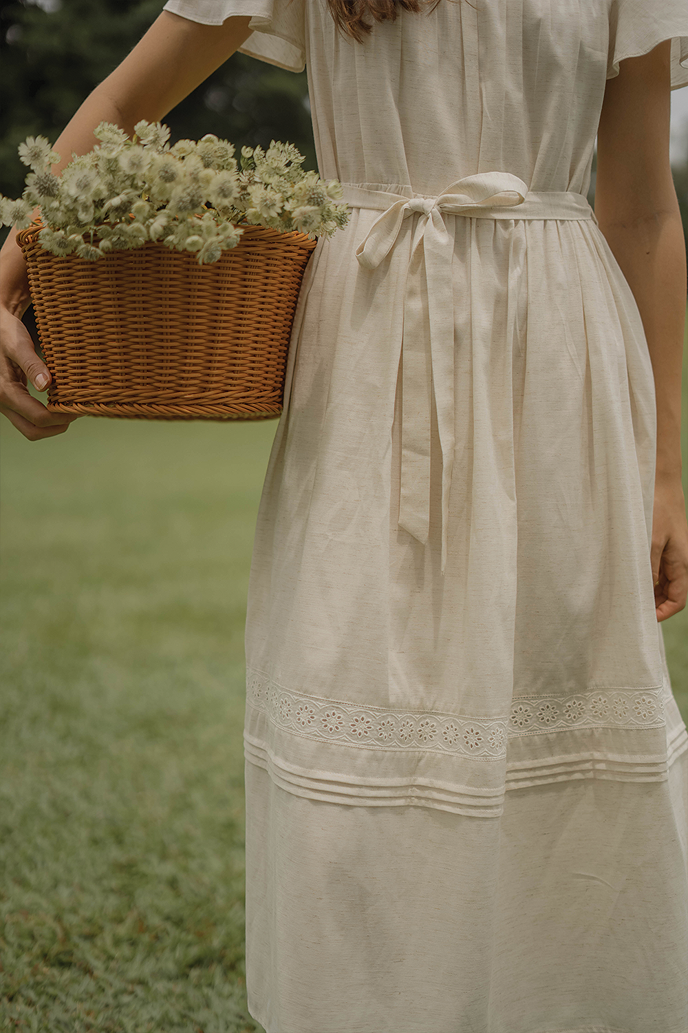 Solace Flutter Dress (Natural)