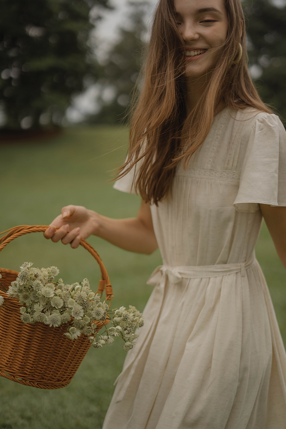 Solace Flutter Dress (Natural)