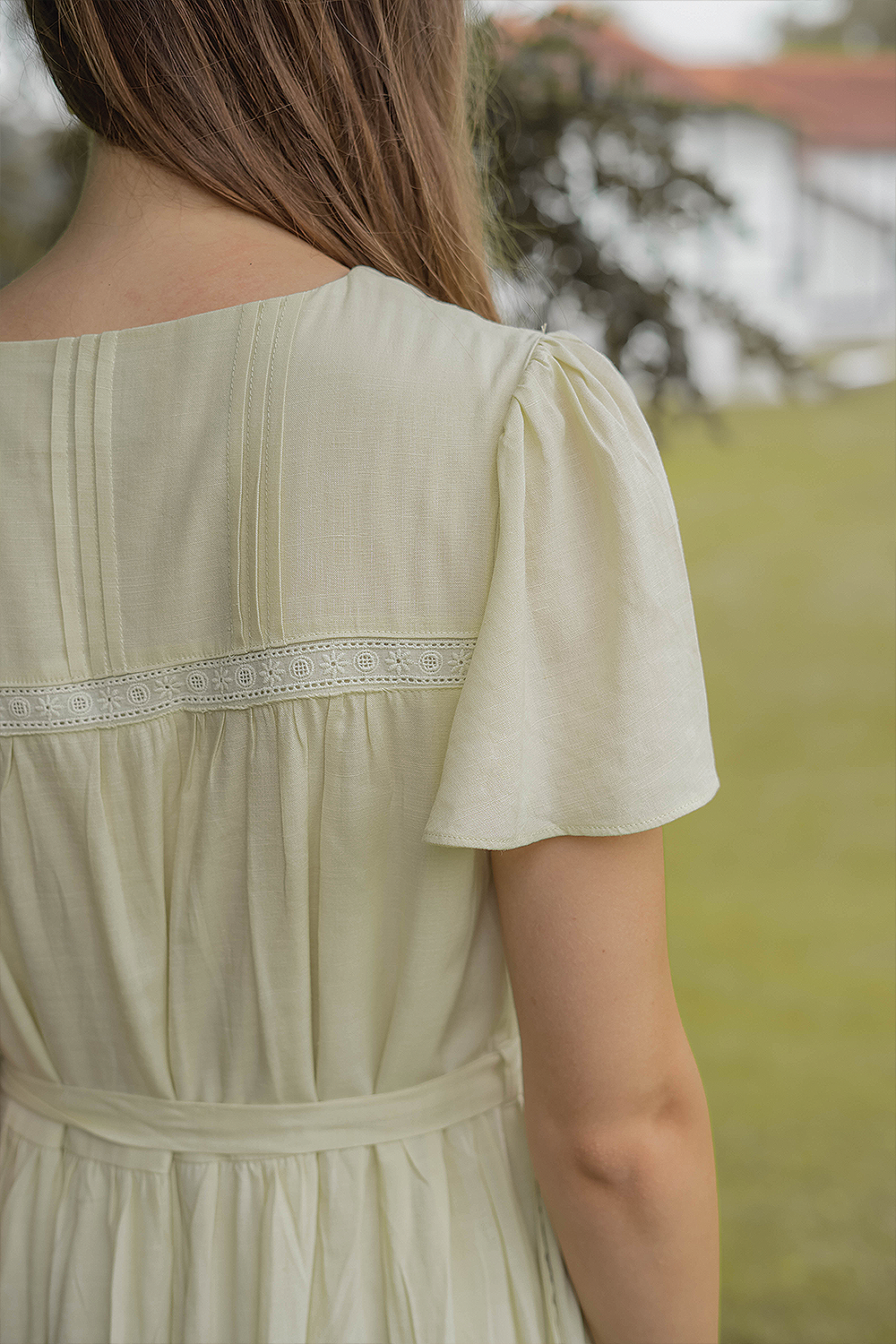 Solace Flutter Dress (Tea)