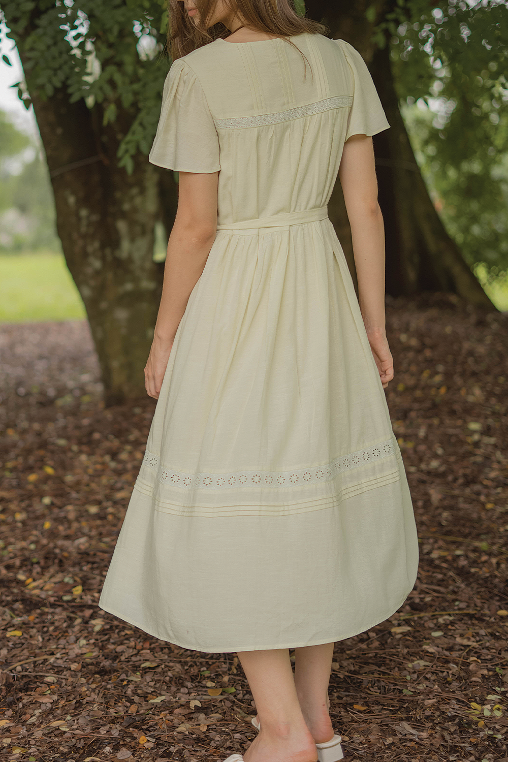 Solace Flutter Dress (Tea)