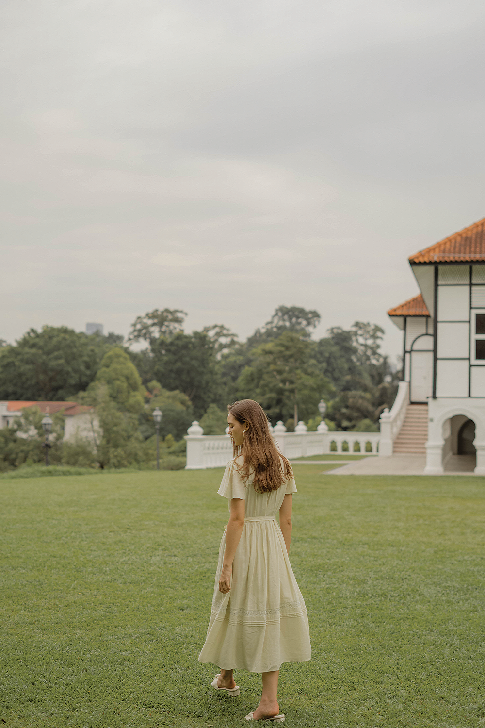 Solace Flutter Dress (Tea)