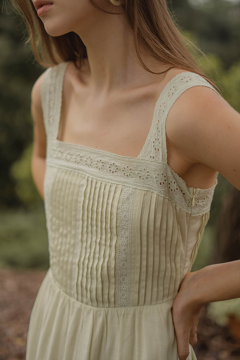 Solace Pintuck Dress (Tea)