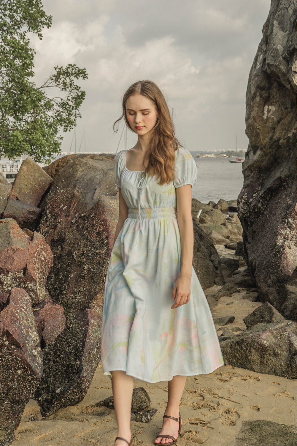 Summer Daze Bubble Sleeve Dress