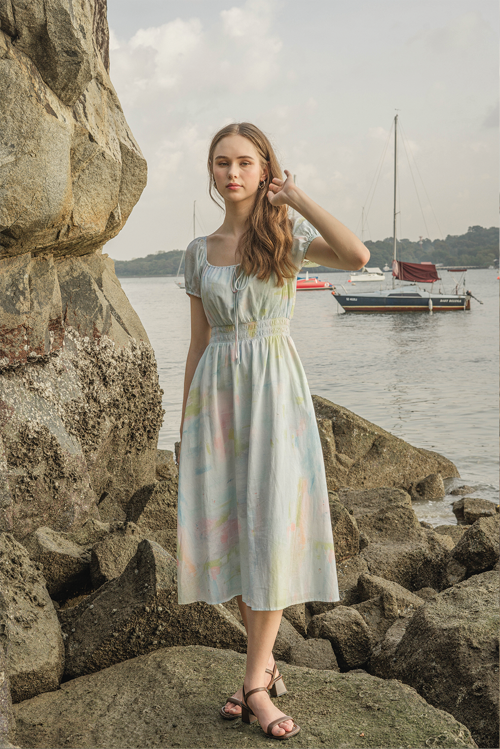 Summer Daze Bubble Sleeve Dress
