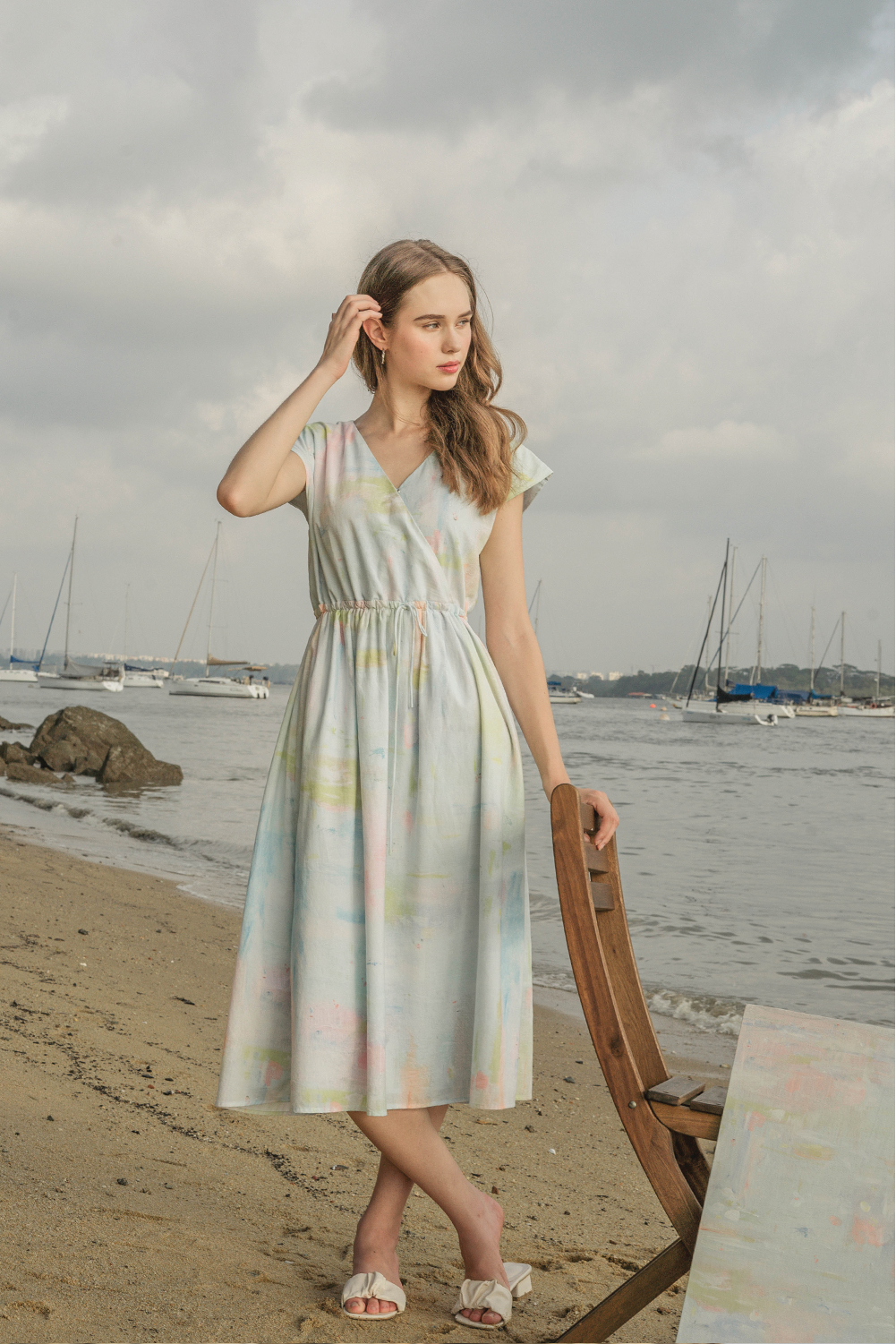 Summer Daze Relaxed Drawstring Dress Paper Palette Studio Summer Daze Relaxed Drawstring Dress Paper Palette Studio
