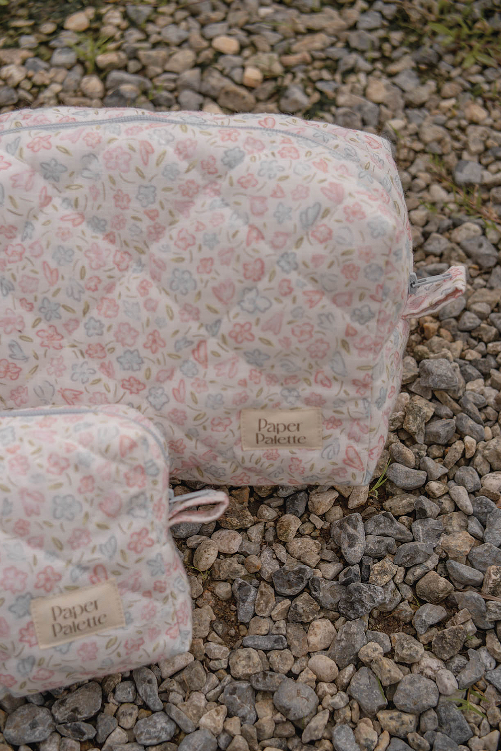Hana Quilted Pouch (Hydrangea Blue)