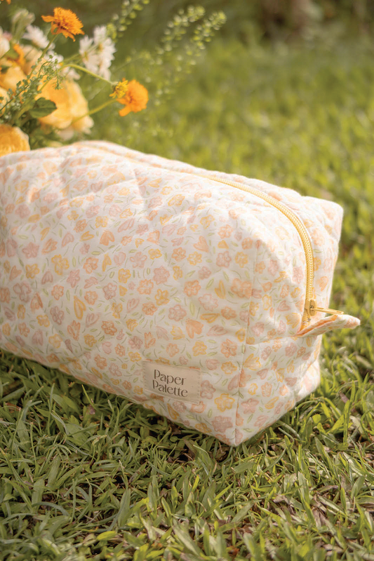 Hana Quilted Pouch (Primrose Yellow)