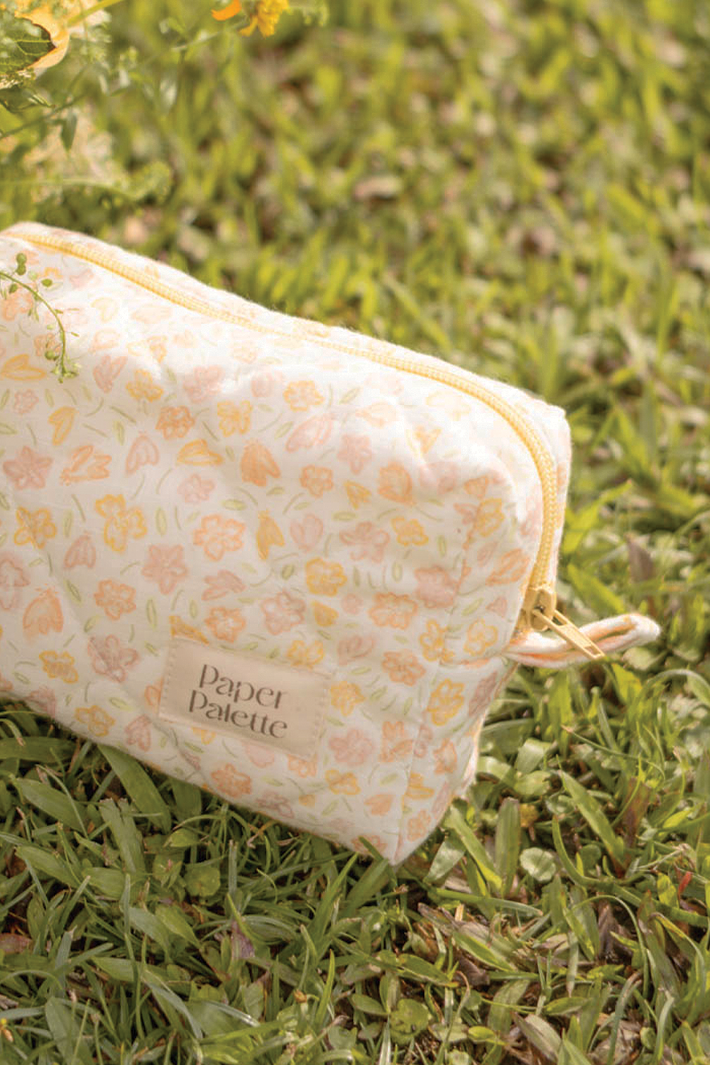 Hana Quilted Pouch (Primrose Yellow)