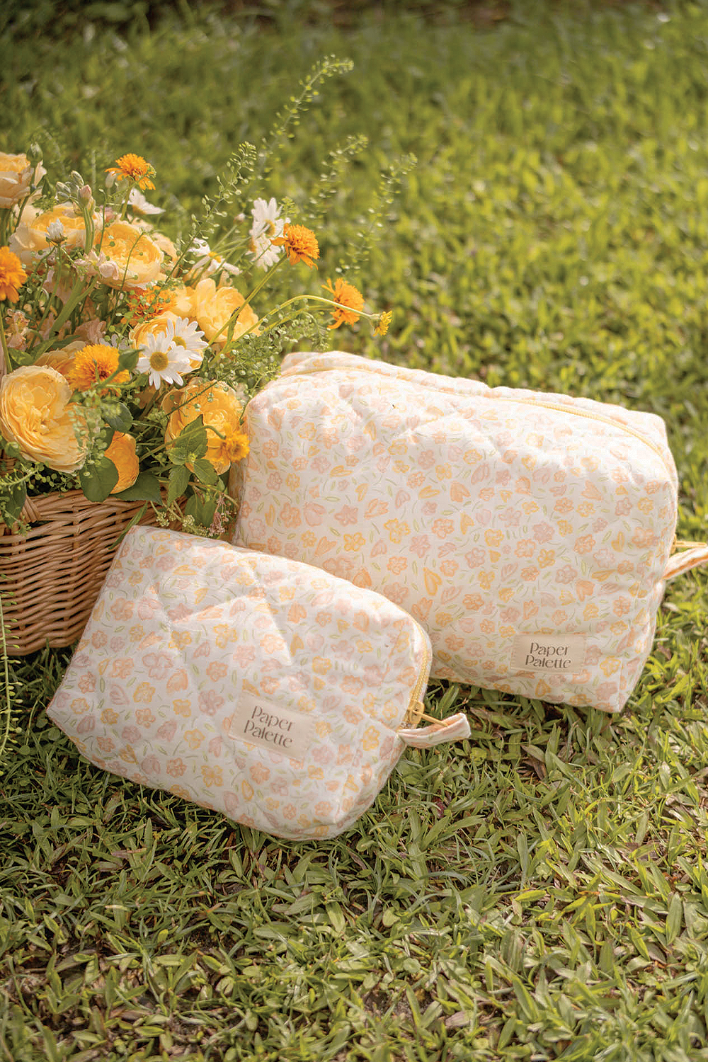 Hana Quilted Pouch (Primrose Yellow)