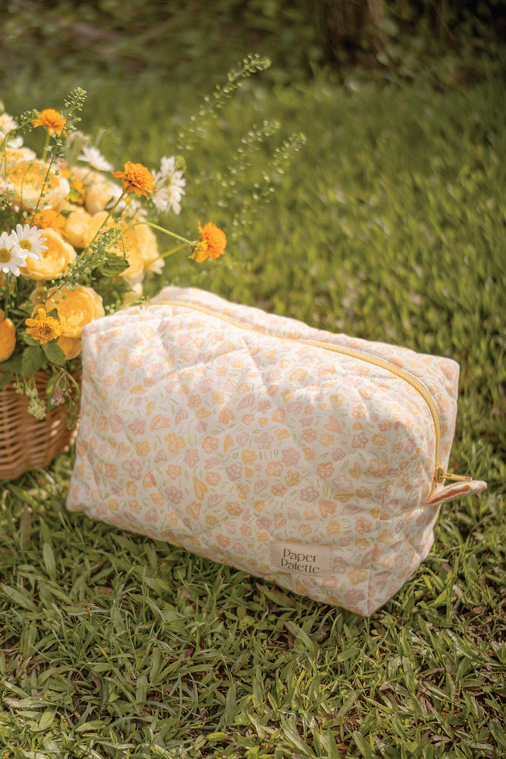 Hana Quilted Pouch (Primrose Yellow)