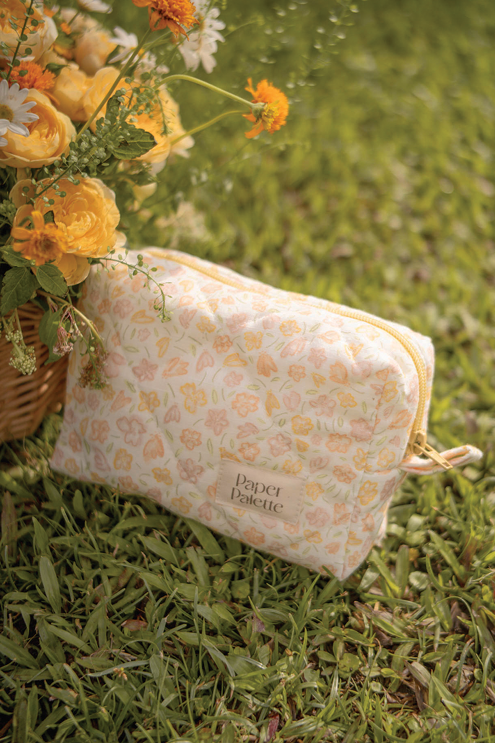 Hana Quilted Pouch (Primrose Yellow)