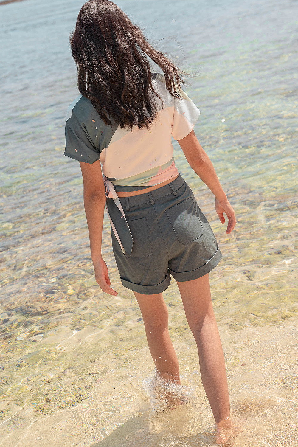 Cotton Twill Shorts (Teal)