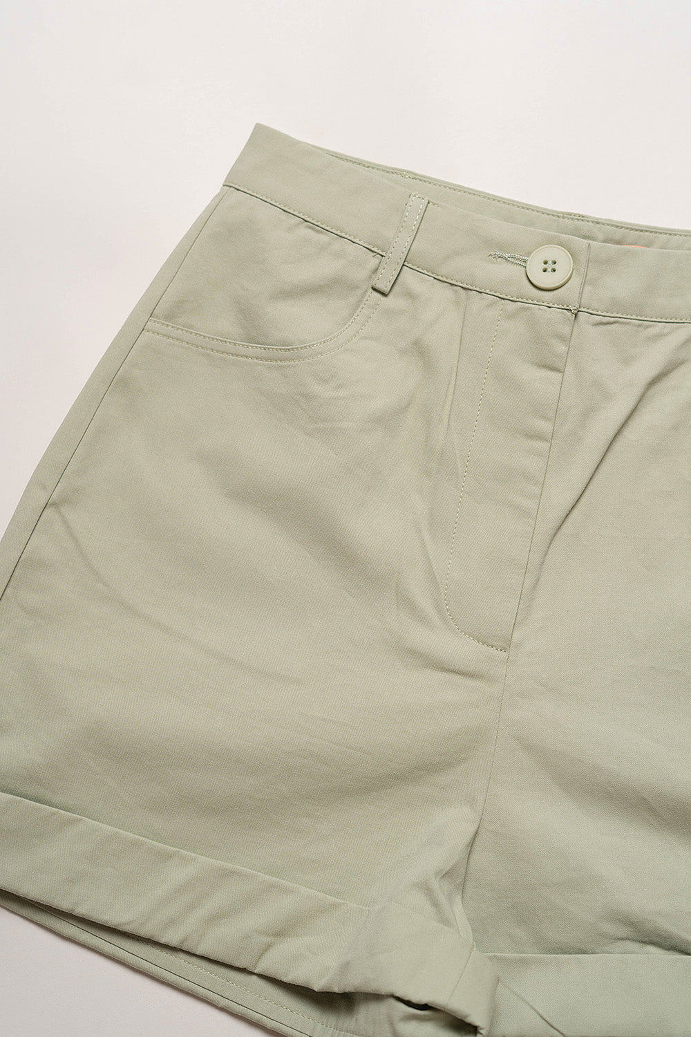Cotton Twill Shorts (Sage)