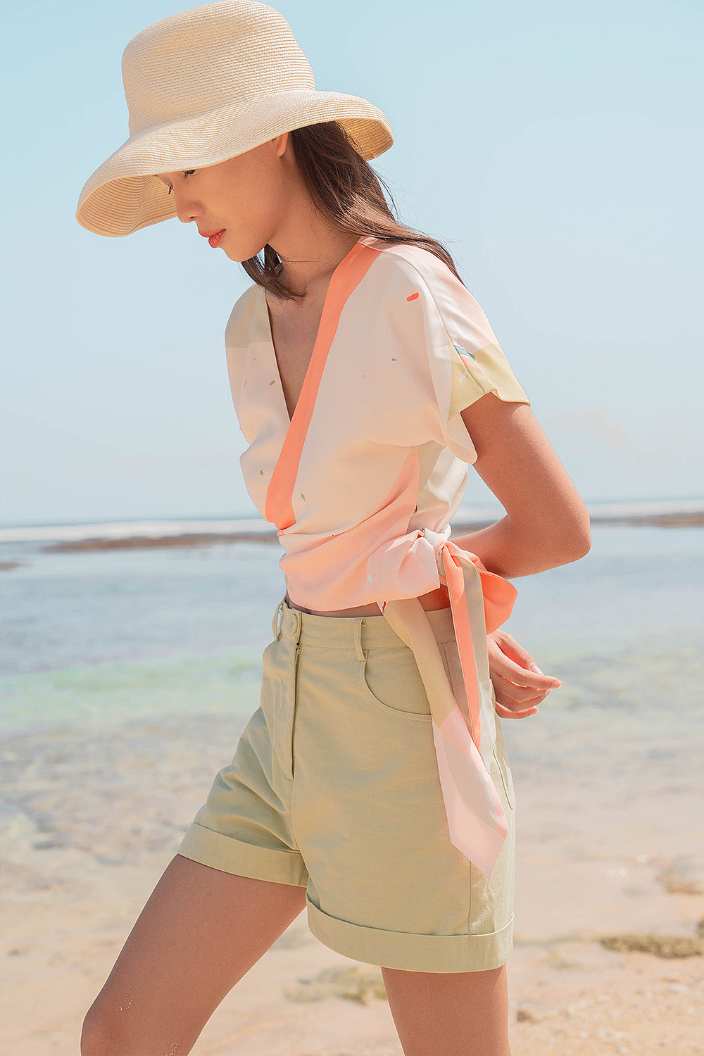 Cotton Twill Shorts (Sage)