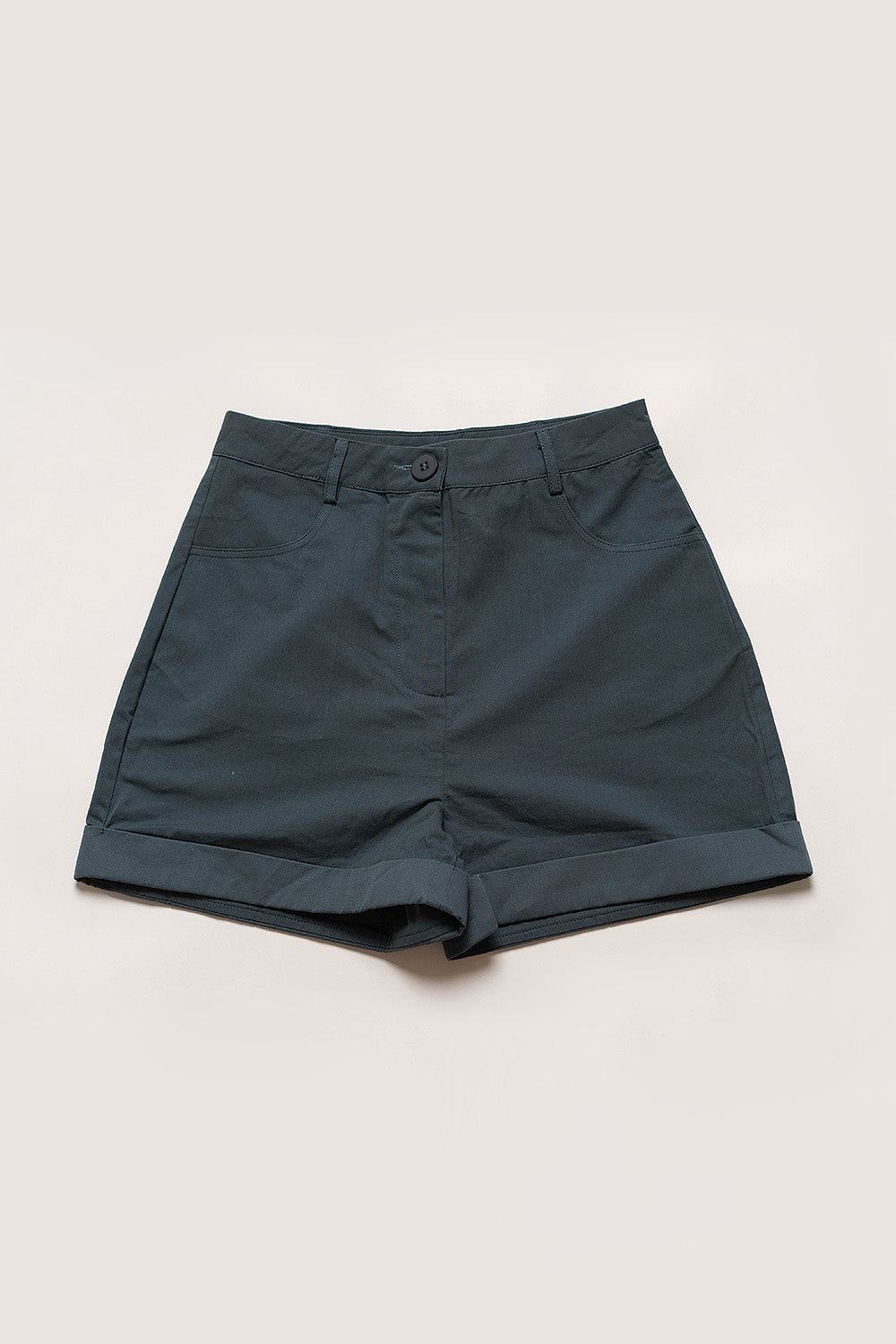 Cotton Twill Shorts (Teal)