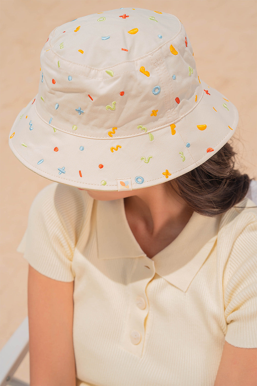 Frolic Embroidery Reversible Bucket Hat