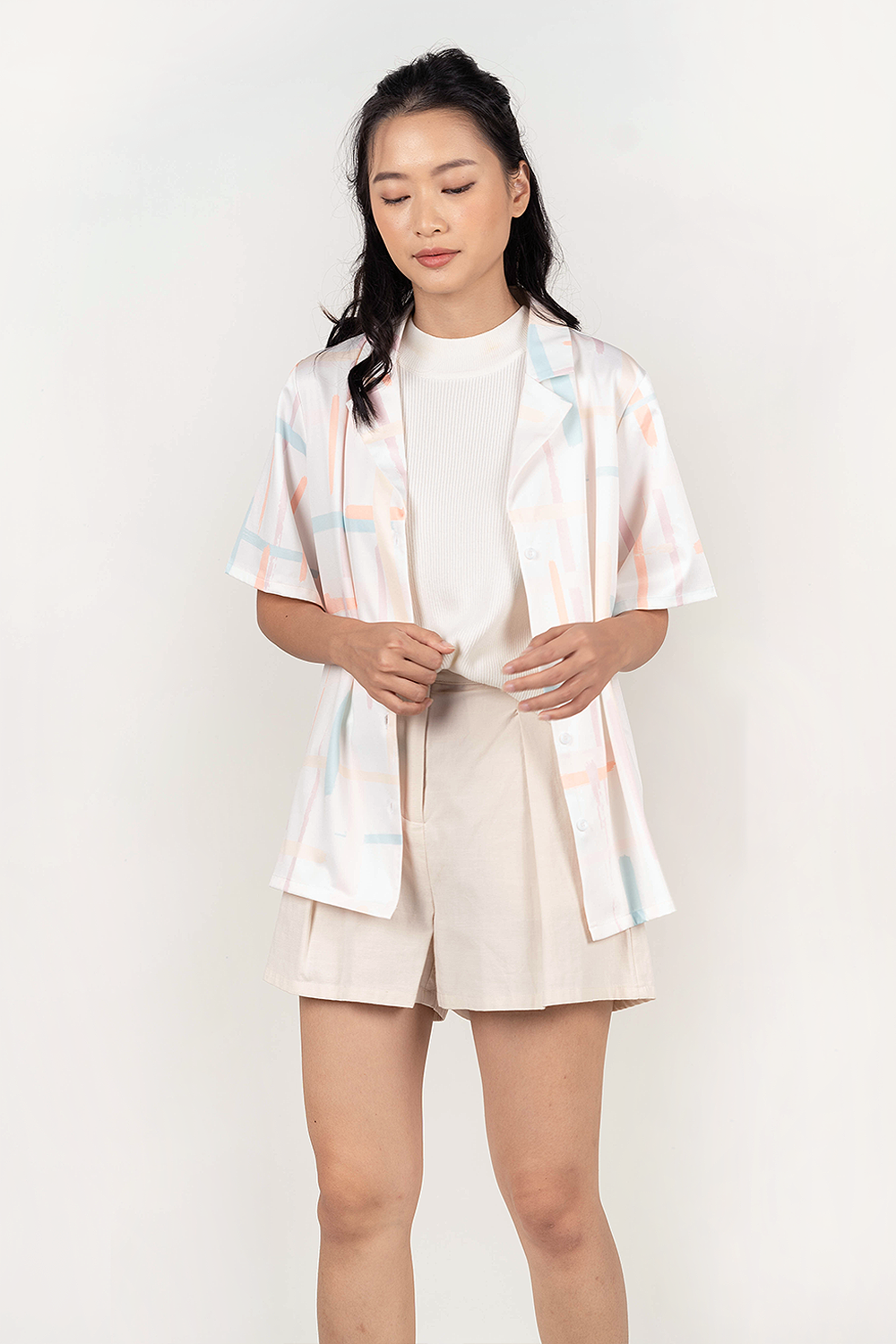 Lattice Relaxed Shirt