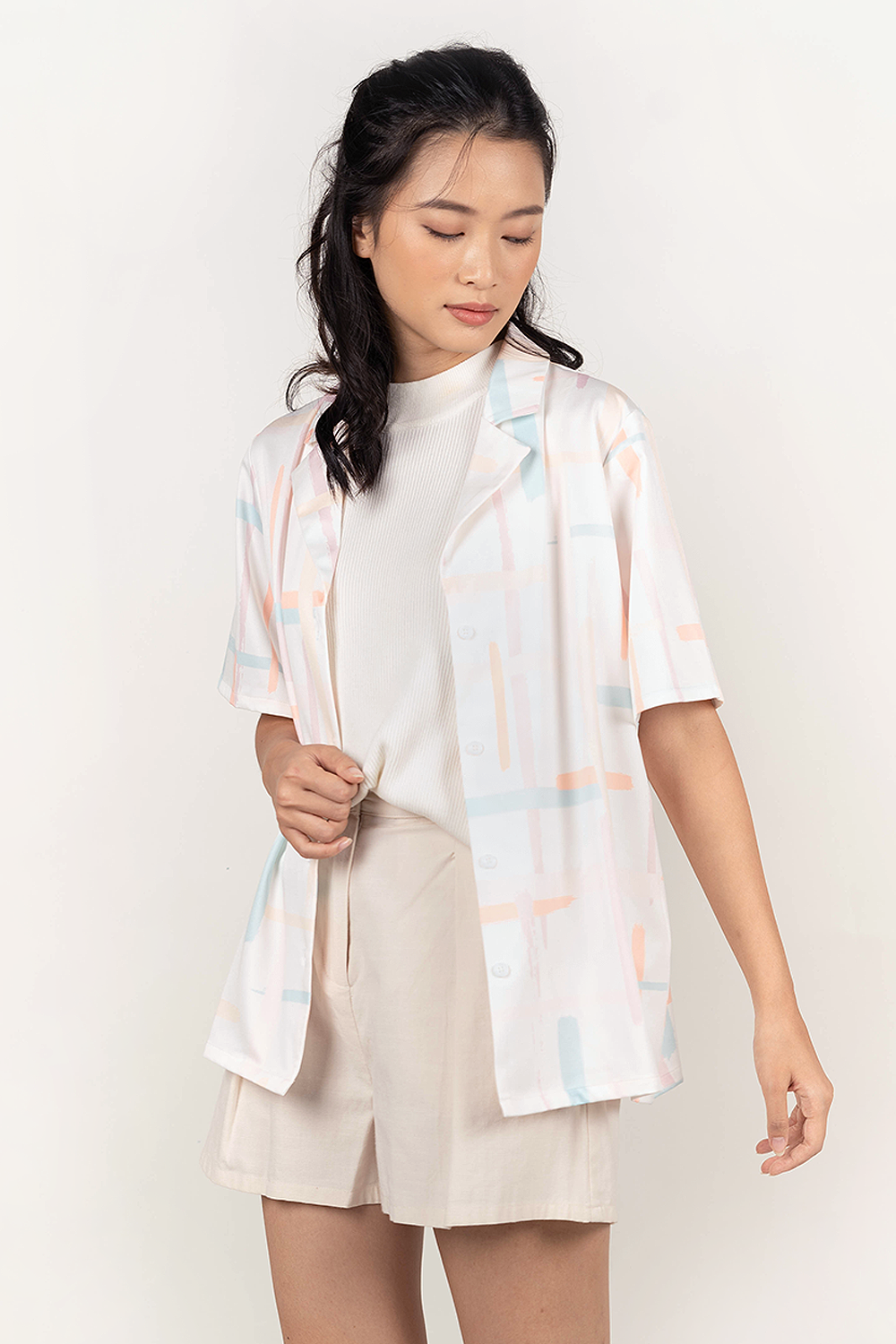 Lattice Relaxed Shirt