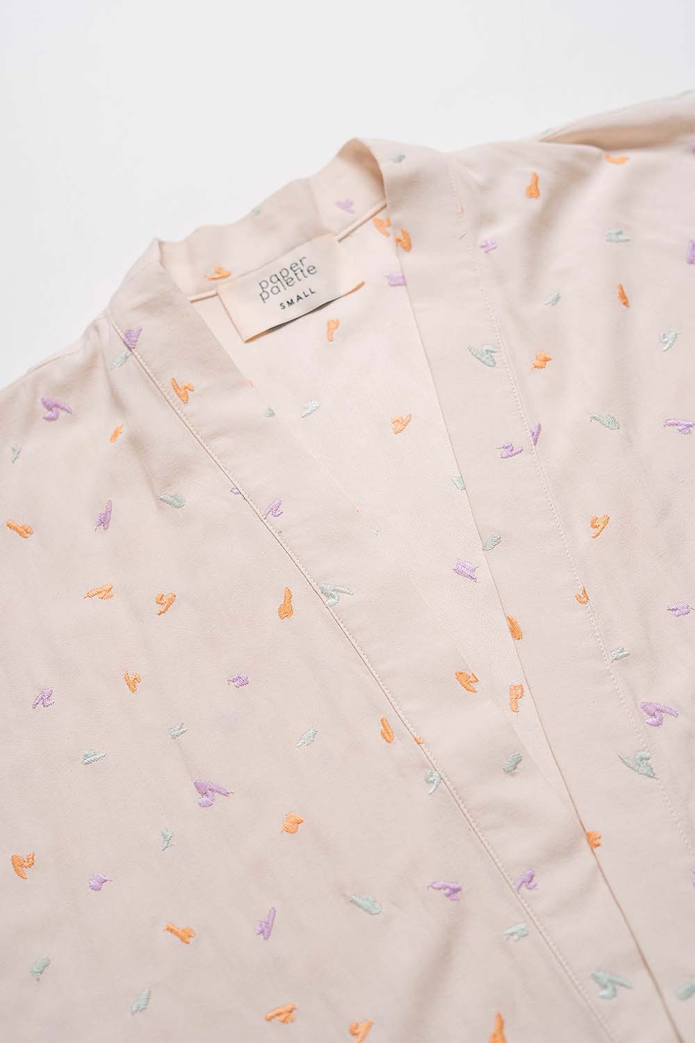 Palette Embroidery Kimono