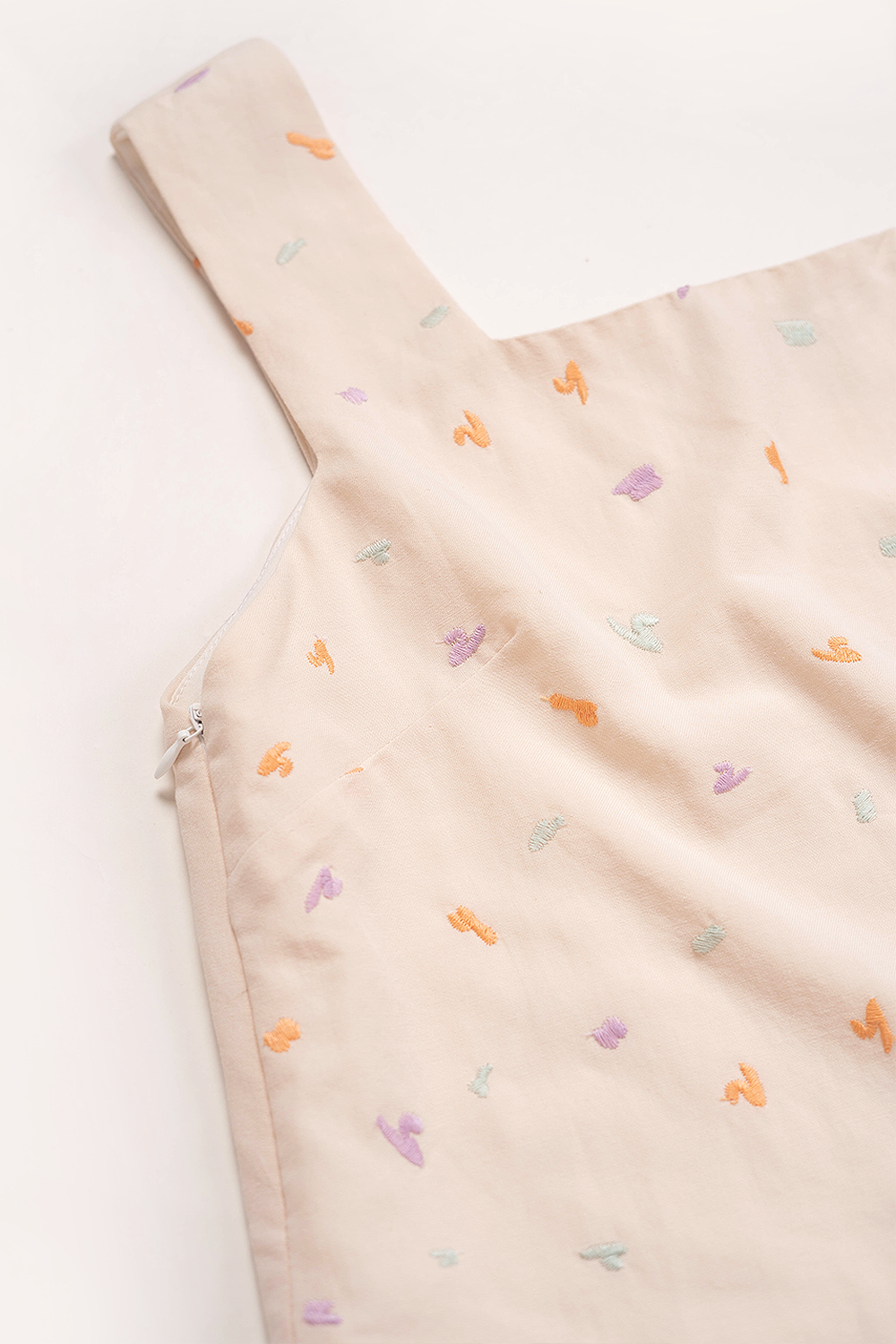 Palette Embroidery Square Top