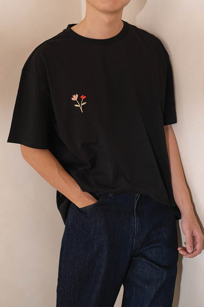 Chérie Oversized Tee (Black)