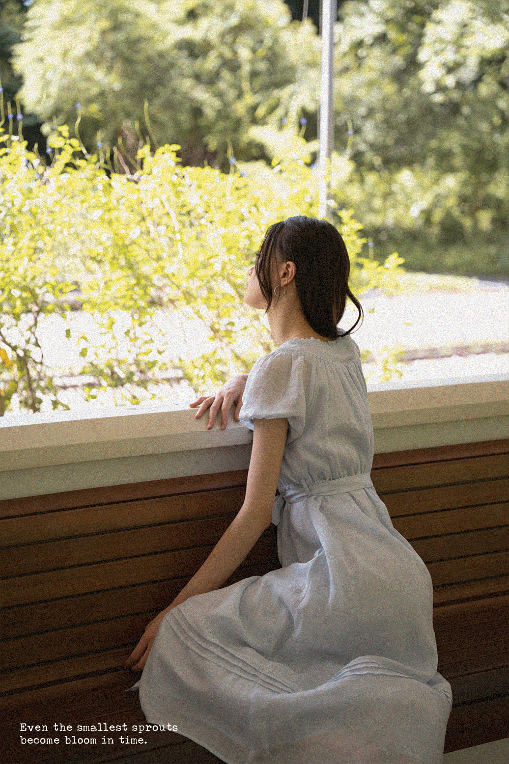 Floret Button Down Dress (Cloud Blue)