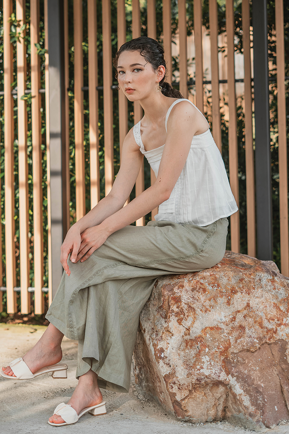 Linen Relaxed Pants (Bonsai)