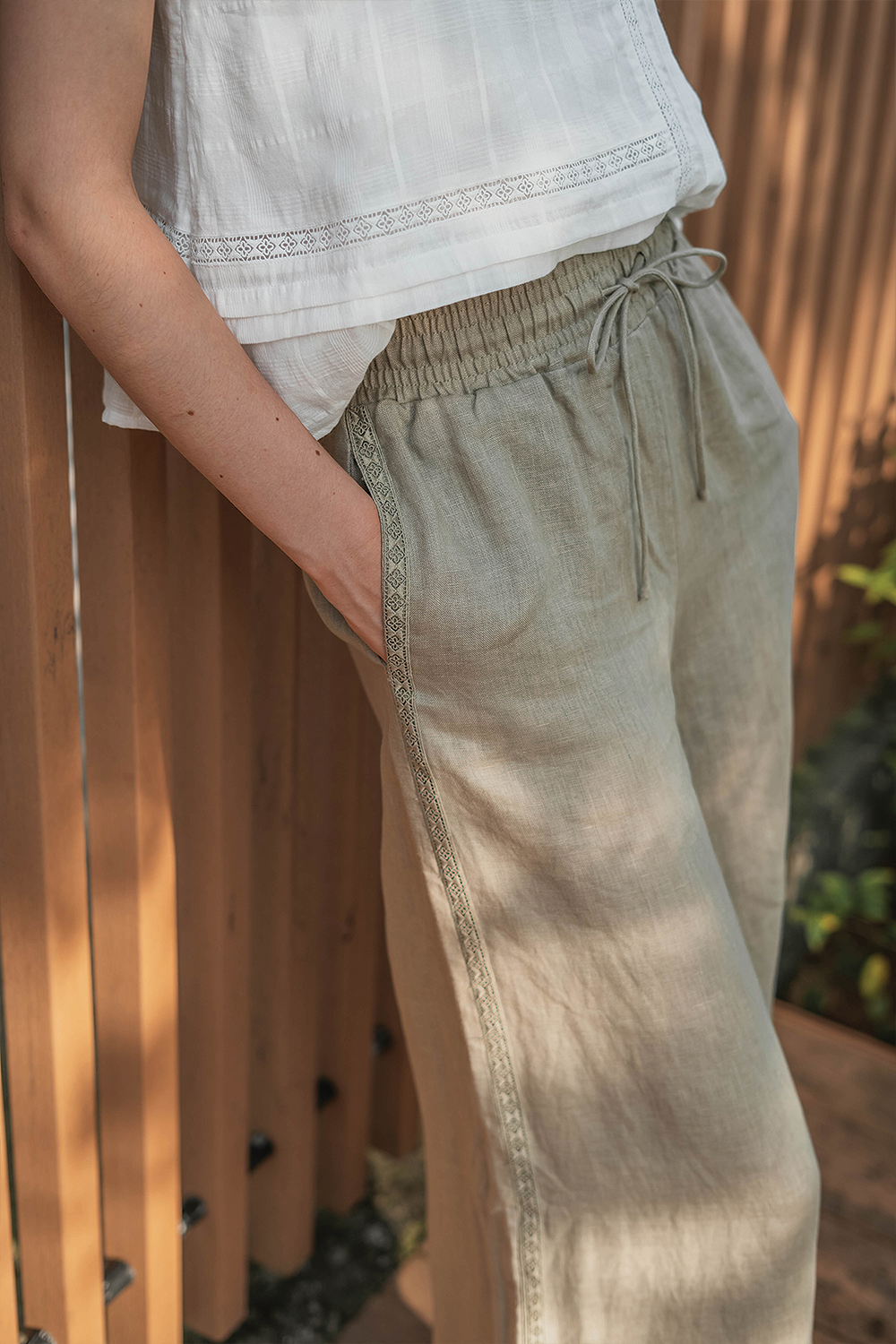 Linen Relaxed Pants (Bonsai)