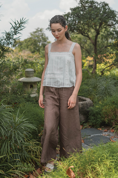 Linen Relaxed Pants (Wood)