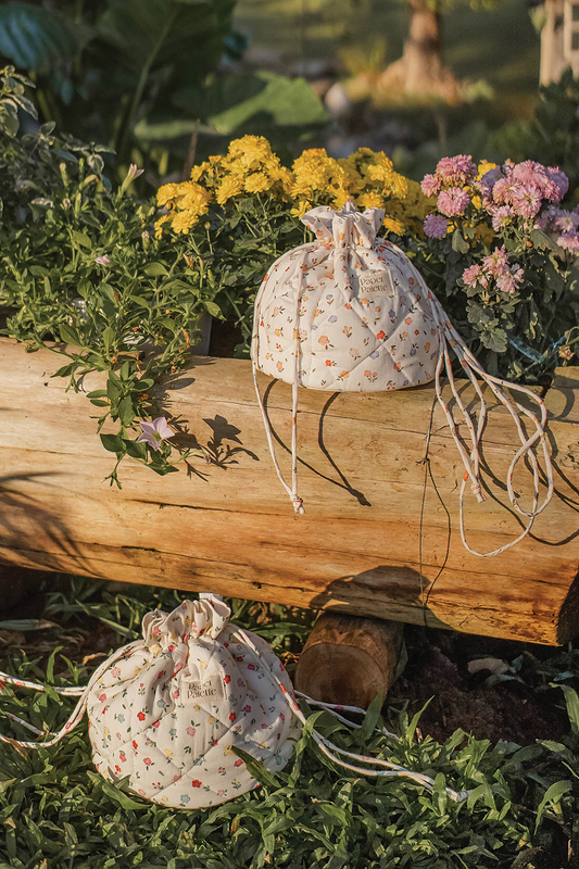 Poppies Mini Drawstring Bag