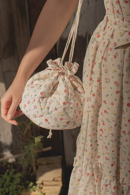 Poppies Mini Drawstring Bag