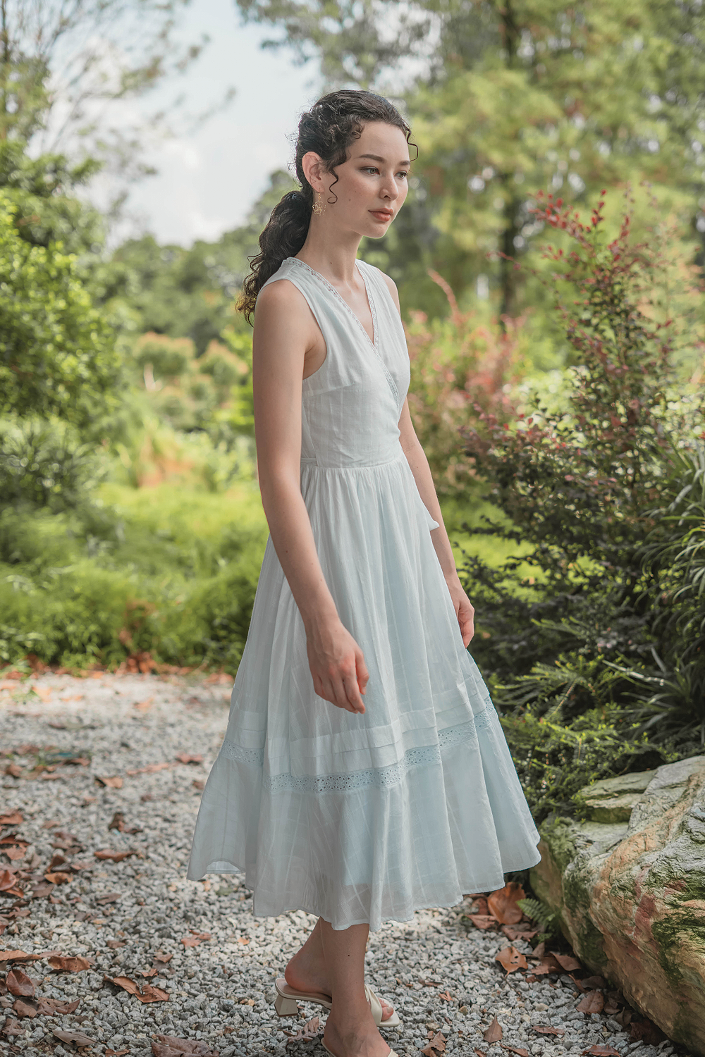 Shoji Wrap Dress (Skylight)