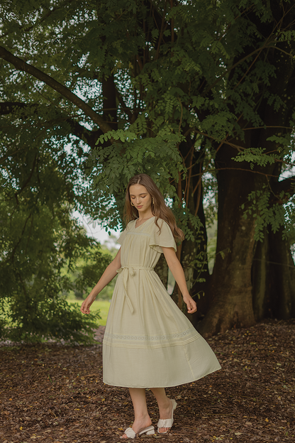 Solace Flutter Dress (Tea)