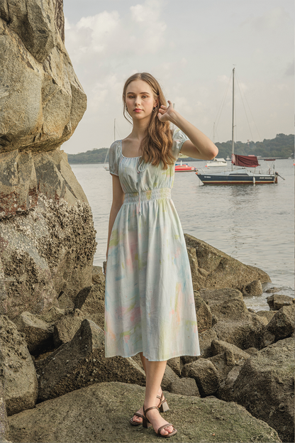 Summer Daze Bubble Sleeve Dress