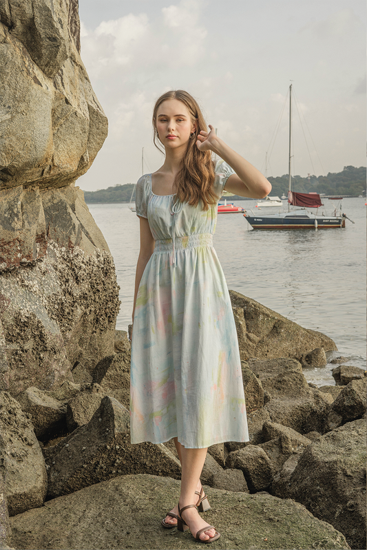 Summer Daze Bubble Sleeve Dress