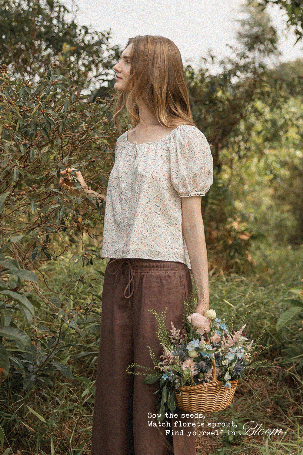 Bloom Puffy Blouse (Ivory)