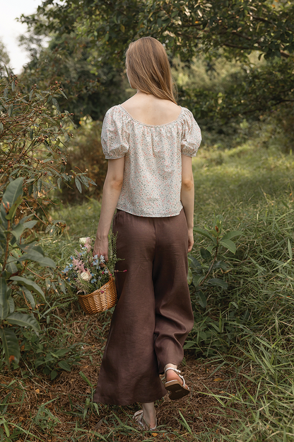 Bloom Puffy Blouse (Ivory)